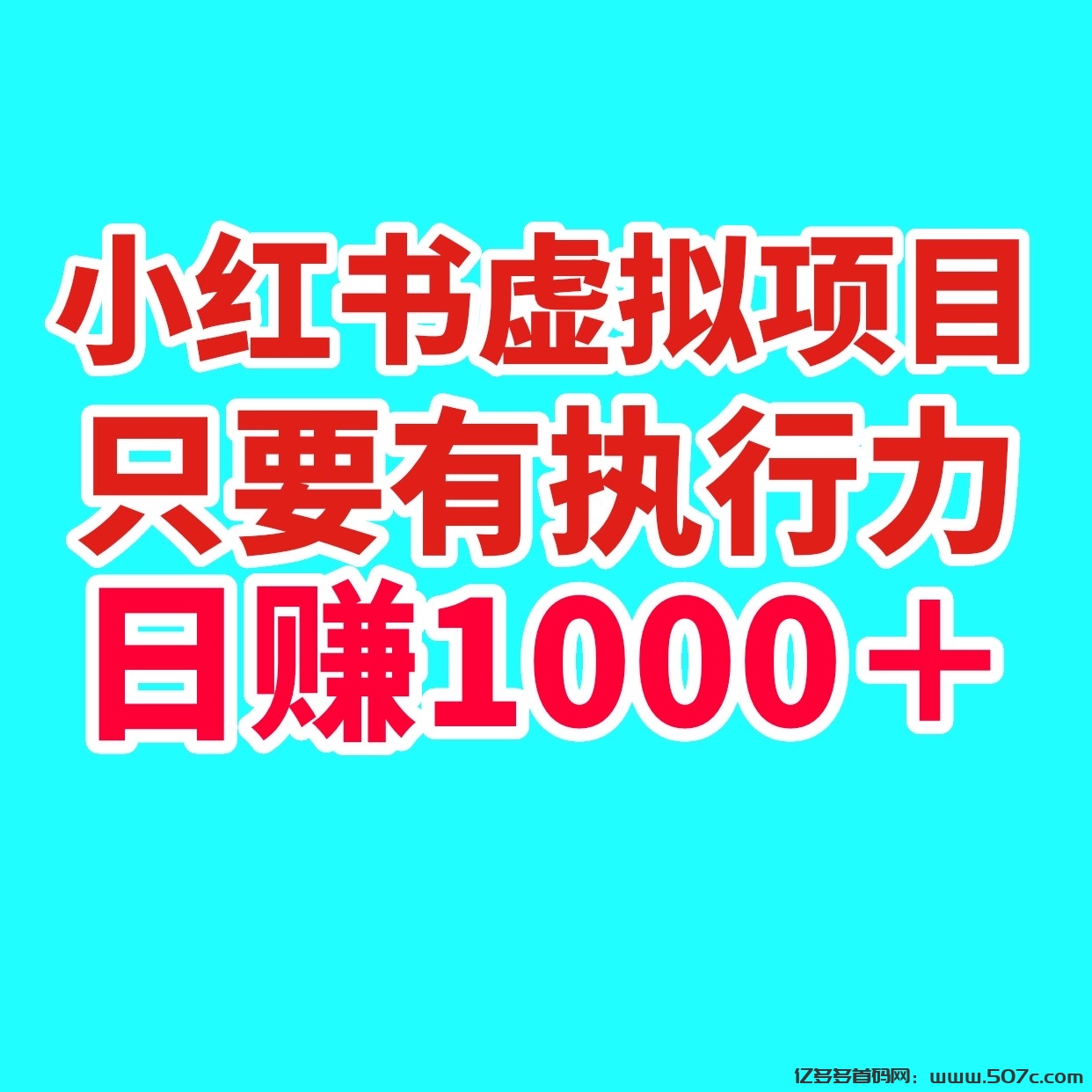 涛哥项目社：小红书虚拟项目日入1000＋只要有执行力-亿多多首码网